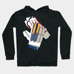 Cricket Batting Gloves Clipart Hoodie